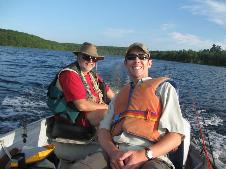 Matthew Randall Fishing with his dad Carroll Randall